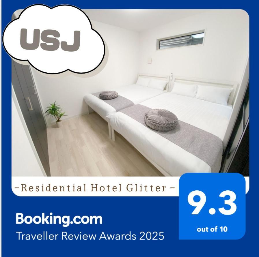 Residential Hotel Glitter Usjまで1駅5分 Osaka Exteriör bild